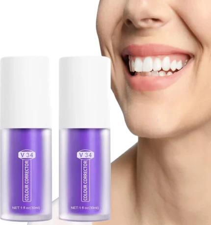 Purple Toothpaste – Color Corrector & Teeth Whitening Booster (2pcs)